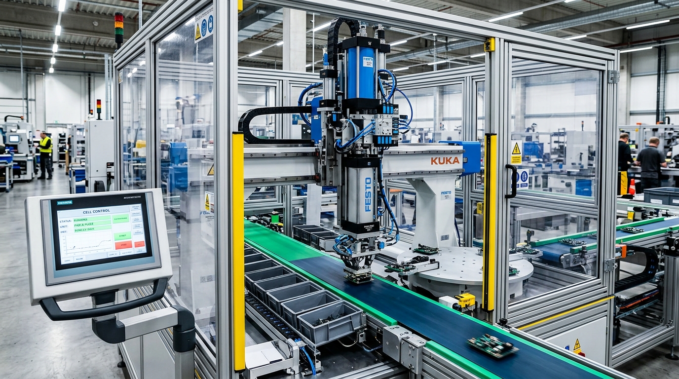 Integrasi Panel Kontrol Mesin Assembly Sayuswa