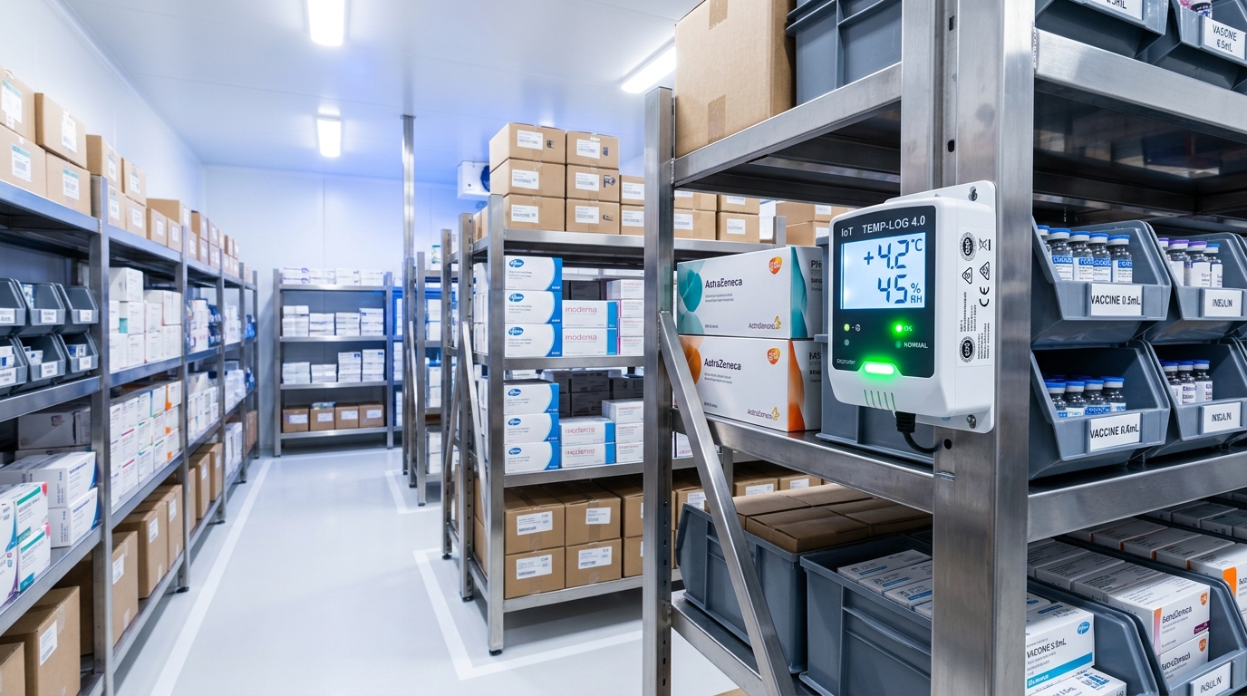 Pharmaceutical Cold Room IoT Monitoring CDOB BPOM Sayuswa